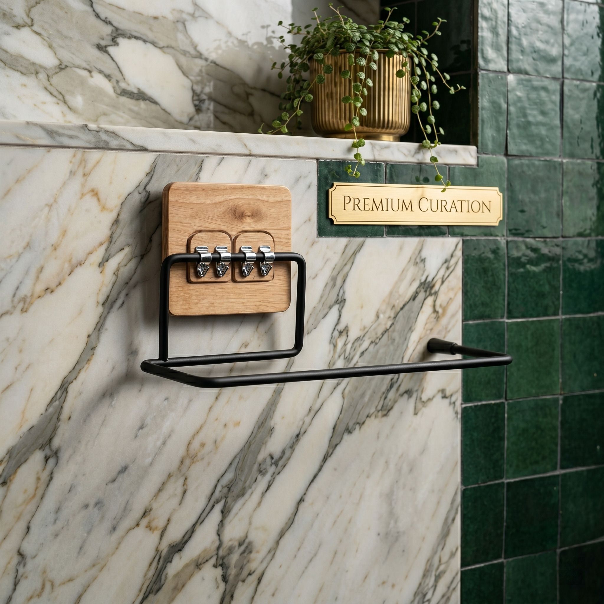 Self-Adhesive Matte Black Wall Mount | Rust-Proof Tissue & Napkin Holder Steel Toilet Paper Holder-image-42
