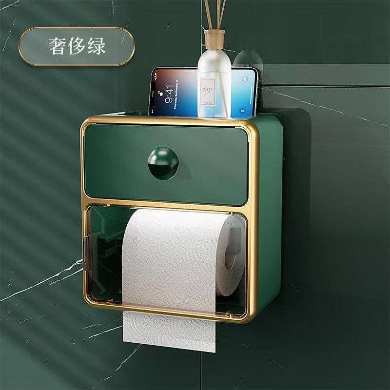 grebe Magic Sticker Series Tissue Roll Holder - Toilet Paper Holder Plastic Toilet Paper Holder-picture-15