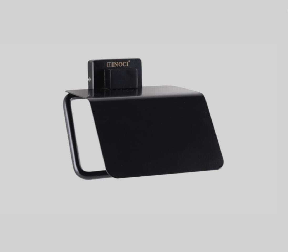 Sage Series Matt Black Finish 304 Stainless Steel Toilet Paper Holder-image-24