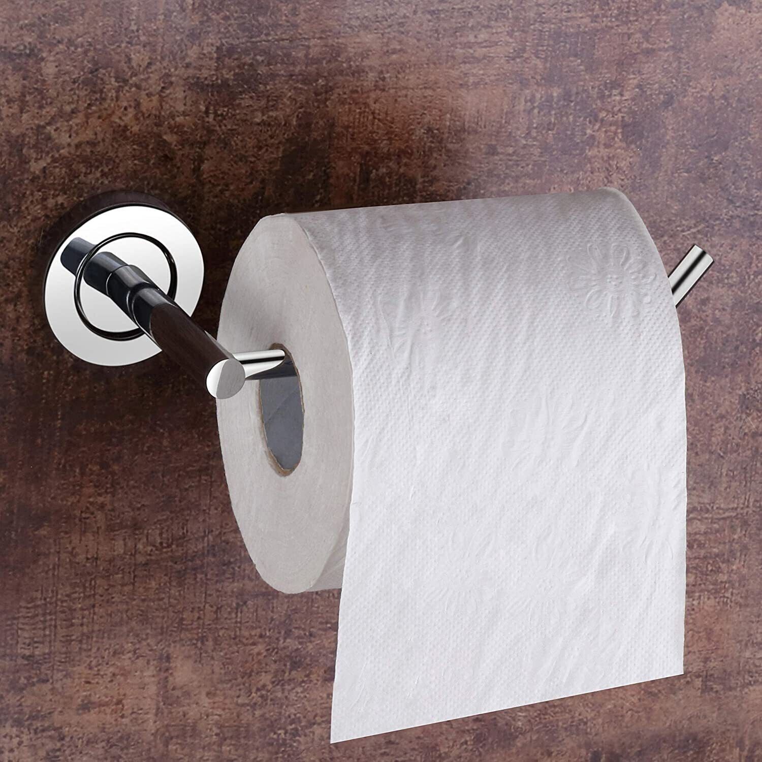 Toilet Paper Roll Holder/Toilet Paper/Napkin Holder in Bathroom/Kitchen (Chrome) Stainless Steel Toilet Paper Holder
