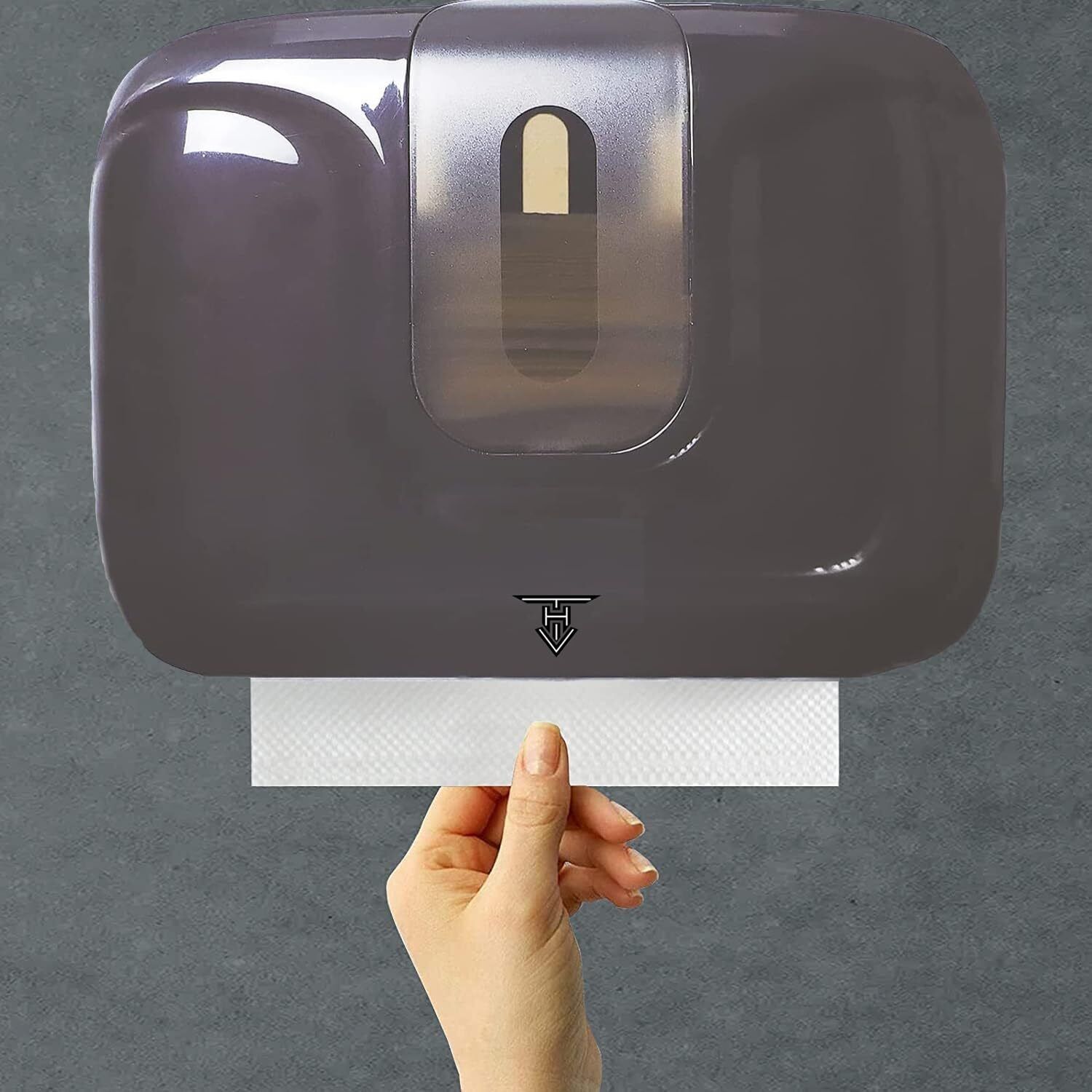 M-Fold Multi-Fold Wall Mounted Tissue Paper Holder Dispenser Plastic Toilet Paper Holder-image-1