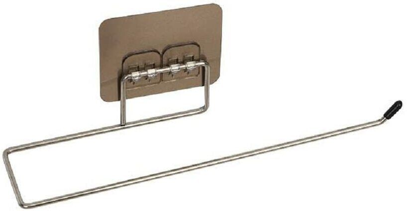 Paper Roll Holder Tissue Paper Stand Towel Bar Hanger Silver Towel Holder-image-8