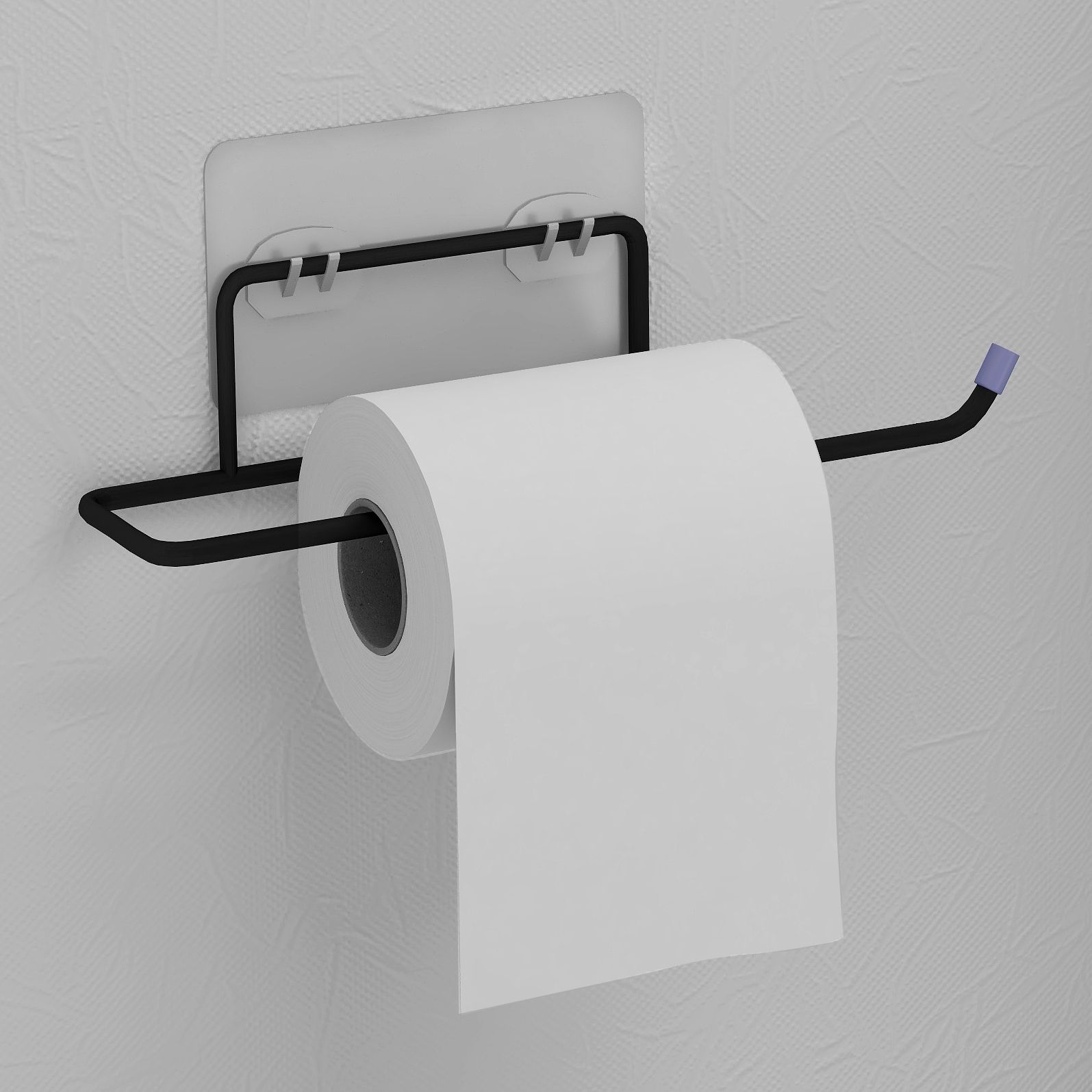 Mild Steel Tissue Roll Holder for Bathroom/Toilet/Lavatory (Black) Steel Toilet Paper Holder-image-18