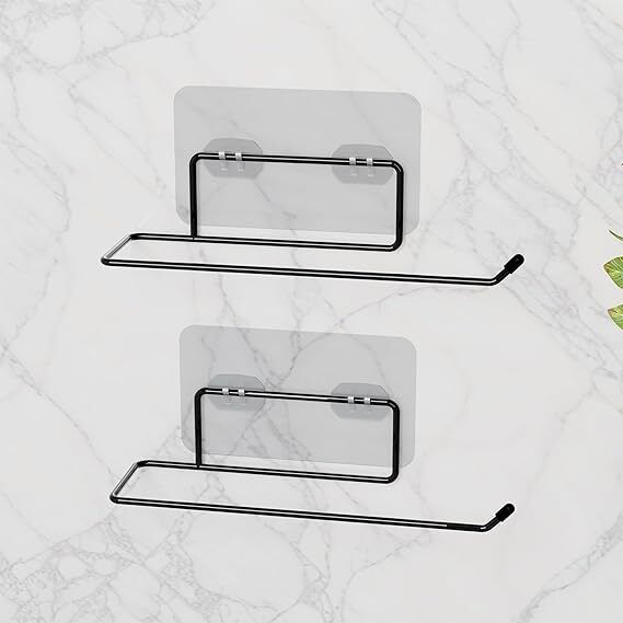 (2 Pcs) Toilet Paper Holder, Bathroom Toilet Paper Roll Holder, Tissue Hanger Iron Toilet Paper Holder-image-40