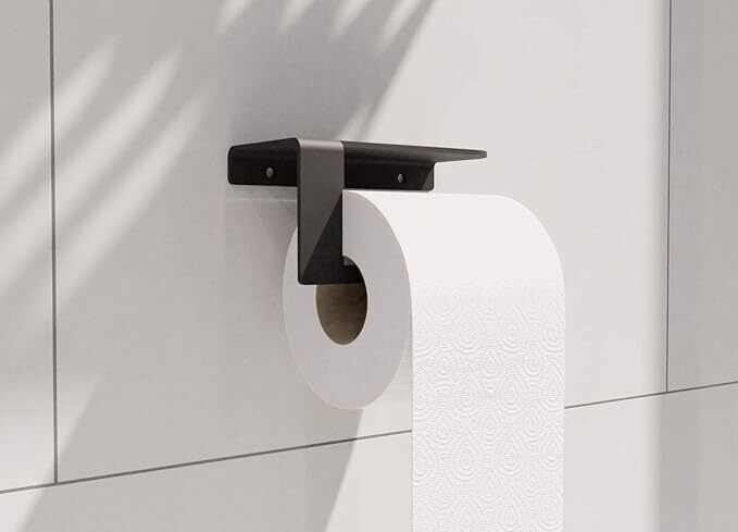 indian decor 49200 Black Metal Toilet Roll Holder, Toilet Tissue Paper Roll Holder Iron Toilet Paper Holder-picture-47