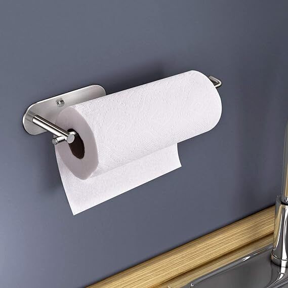 indian decor 31581 Paper Towel Holder Under Cabinet Mount, Undershelf/Wall Mounted Iron Toilet Paper Holder-picture-7