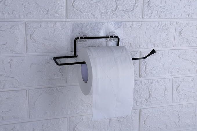 Toilet Paper Holder –drill free Stylish Towel Holder in Bathroom Steel Toilet Paper Holder-image-44