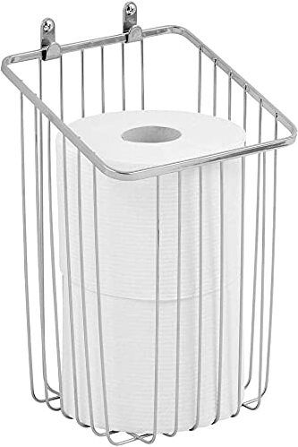Metal Wire Wall Mounted Toilet Paper Tissue Roll Holder (Chrome, 31131) Iron Toilet Paper Holder-image-19