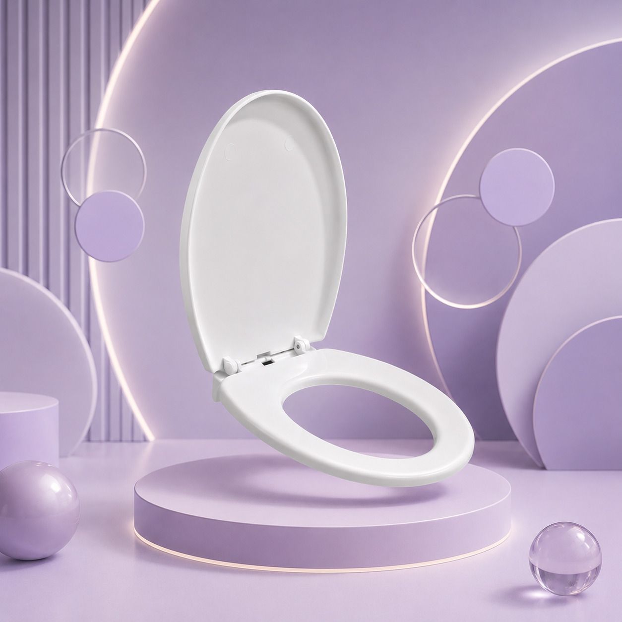 Plastic, Polypropylene Toilet Seat Cover-image-48