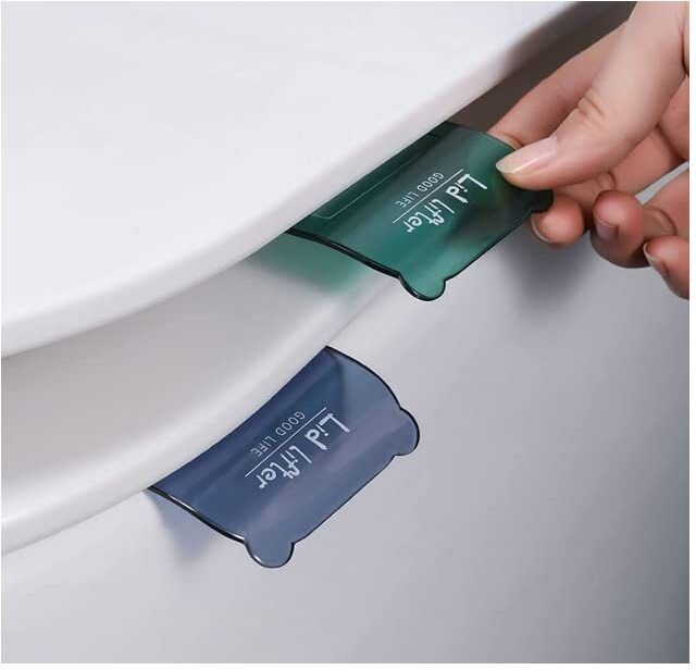 Toilet Seat Lid Lifter Handle, Hygienic Touch-Free Lift Adhesive Fit Toilet Seat Lid Lock-image-16