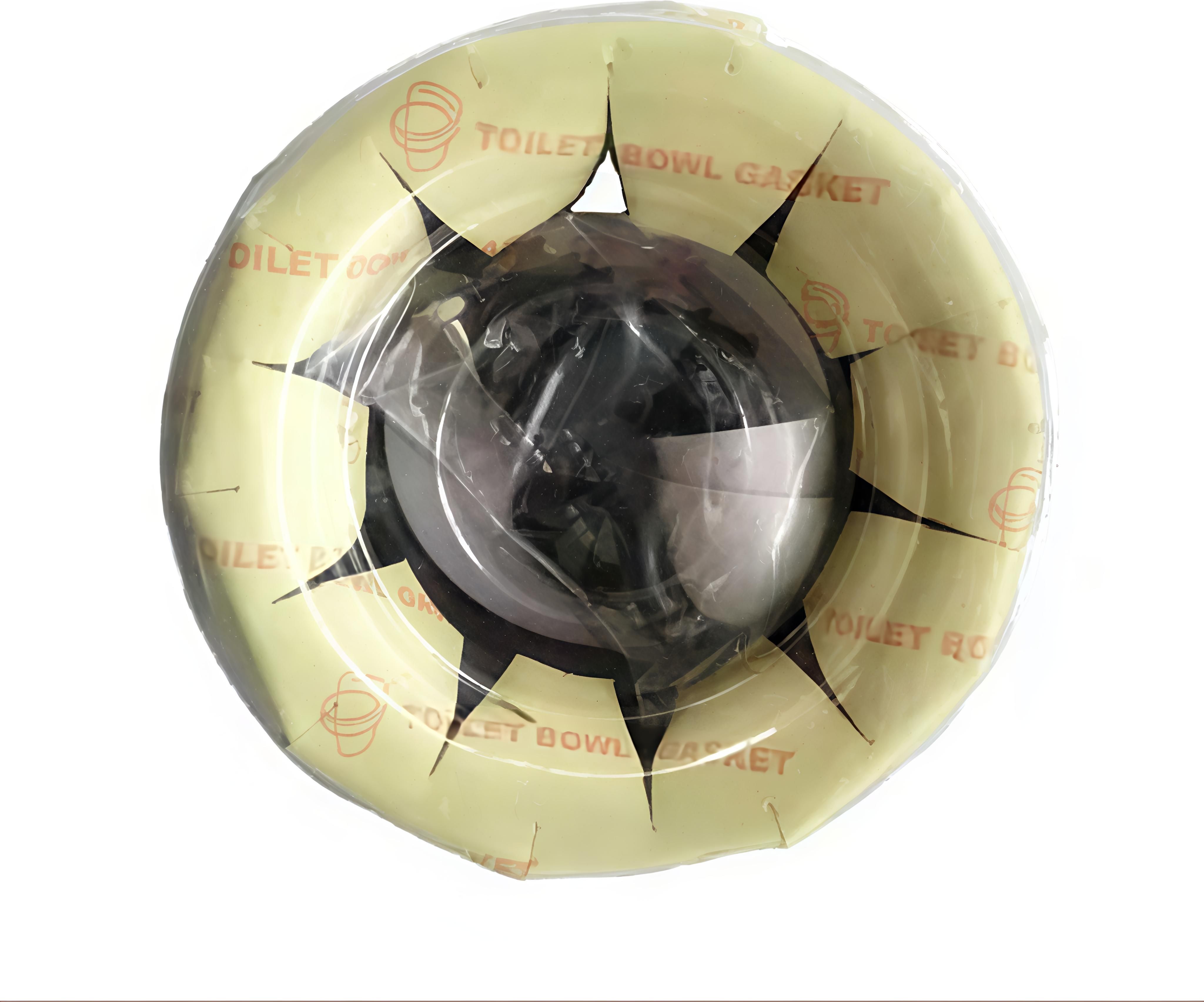 Toilet Bowl Rubber Gasket Wax Ring/Wax Seal for Floor Mount Commode/Closet Adhesive Fit Toilet Seat Lid Lock