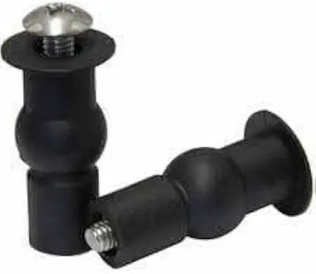 TOILET SEAT COVER HINGES TOP FIXING BOLT BLACK COLOUR FOR 2PC Custom Fit Toilet Seat Lid Lock