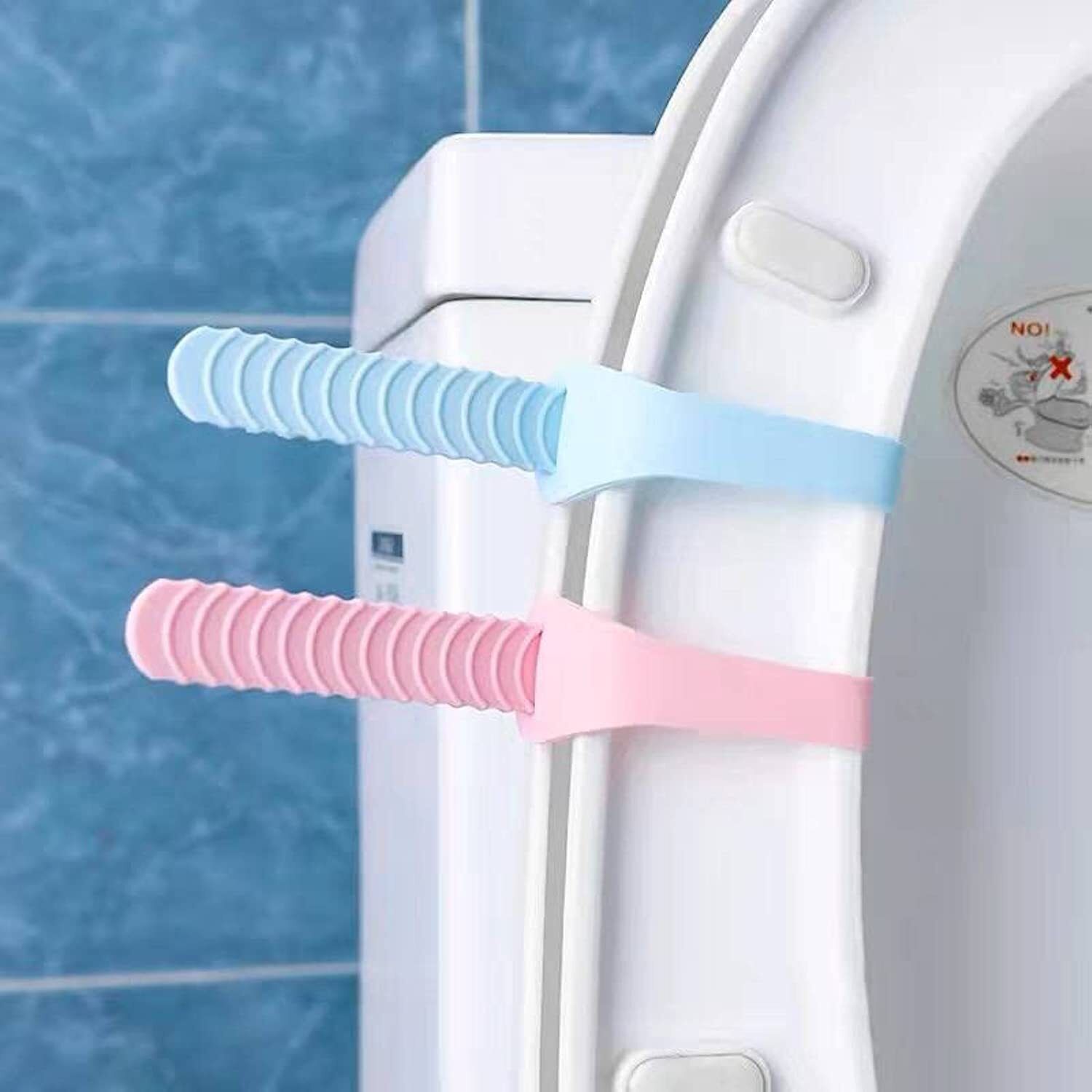 Toilet Seat Lifter, Toilet Seat Lifting Band, Foldable Toilet Cover Custom Fit Toilet Seat Lid Lock