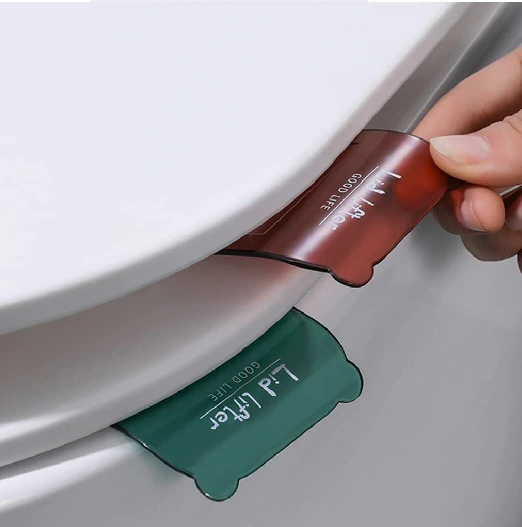 Toilet Seat Lifter Self Adhesive Toilet Seat Holder Clip Water Closet Adhesive Fit Toilet Seat Lid Lock