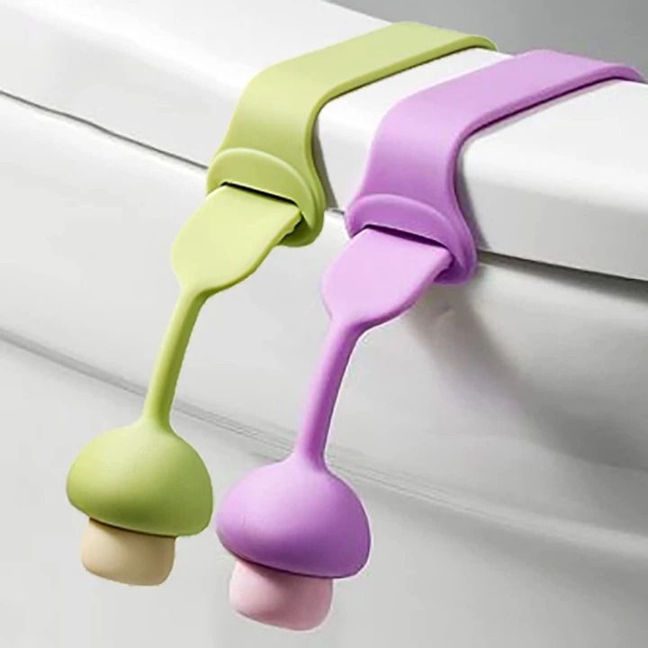 9up 2PC Silicone Toilet Seat Lifter Band Self-Adhesive Toilet Seat Lifter Lid Handle Custom Fit Toilet Seat Lid Lock-picture-7