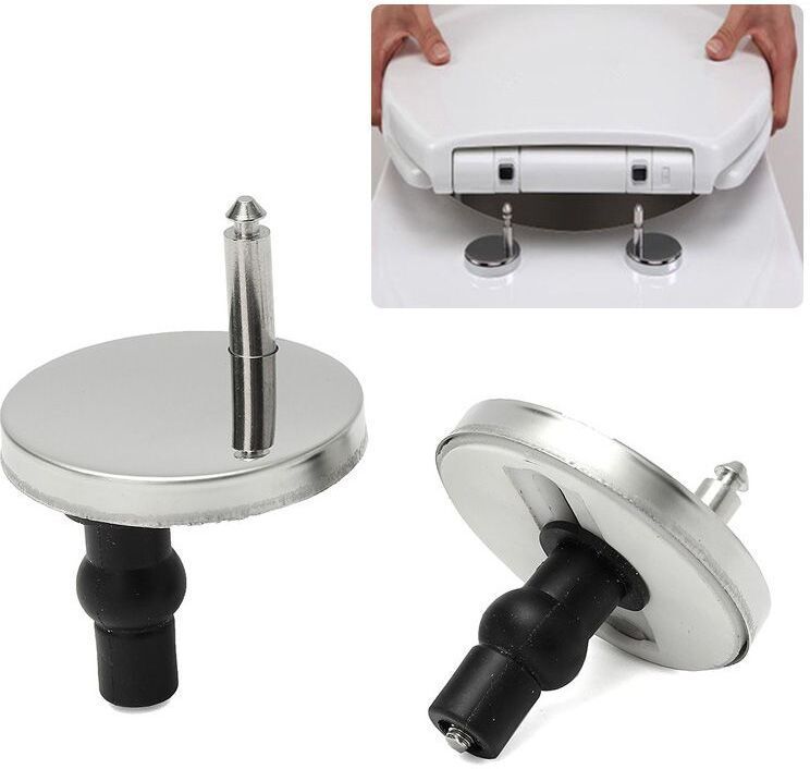 SS Toilet Seat Cover hinges Quick Release Round Type SS Top Fixing Hinges Custom Fit Toilet Seat Lid Lock