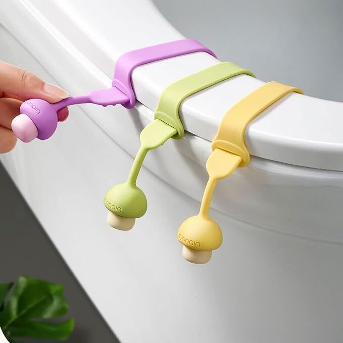 BROTHERS 2 PC Toilet Seat Lifter Handle Toilet Seat Custom Fit Toilet Seat Lid Lock