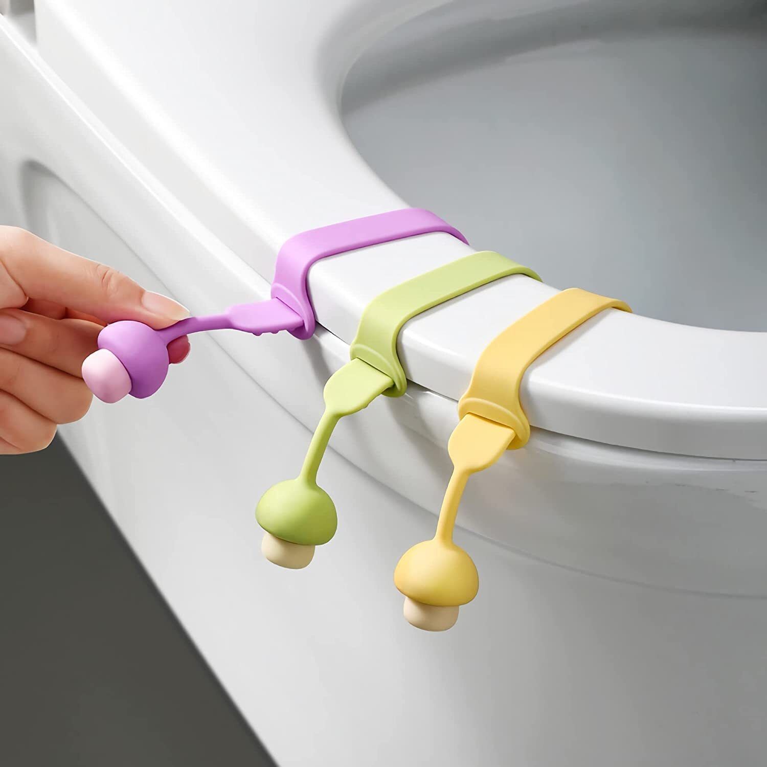 Silicone Toilet Seat Lifter -139 Clamp Fit Toilet Seat Lid Lock