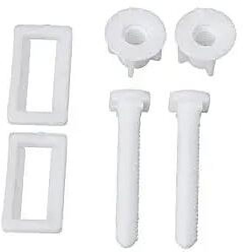 Toilets Seat Cover Hinges Screw Set for Wall Hung For Western Toilet (60MM*23MM) Custom Fit Toilet Seat Lid Lock