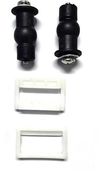 Seat Cover Hinges, Washer & Nuts Set, Durable Finish 38mm (Pack of 1) Clamp Fit Toilet Seat Lid Lock