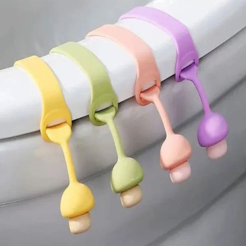 4 Pcs Of Mushroom Head Toilet Lifter Custom Fit Toilet Seat Lid Lock