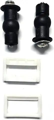 TOILET SEAT COVER HINGES TOP FIXING BOLT BLACK COLOUR FOR1PC & 2PC Custom Fit Toilet Seat Lid Lock