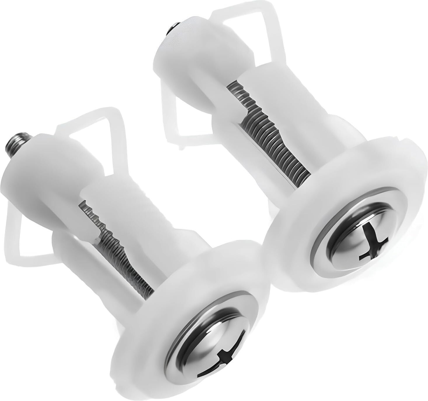 Toilet Seat Cover Screw Hinges Diy Repair Replacement Kit Screw Size 4 X 2.5 Cm Custom Fit Toilet Seat Lid Lock-image-1