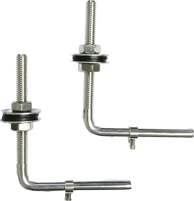 MASTER BATH L Type Toilet Seat Cover Hinge,SS Toilet Seat Cover Screw Hinges Custom Fit Toilet Seat Lid Lock