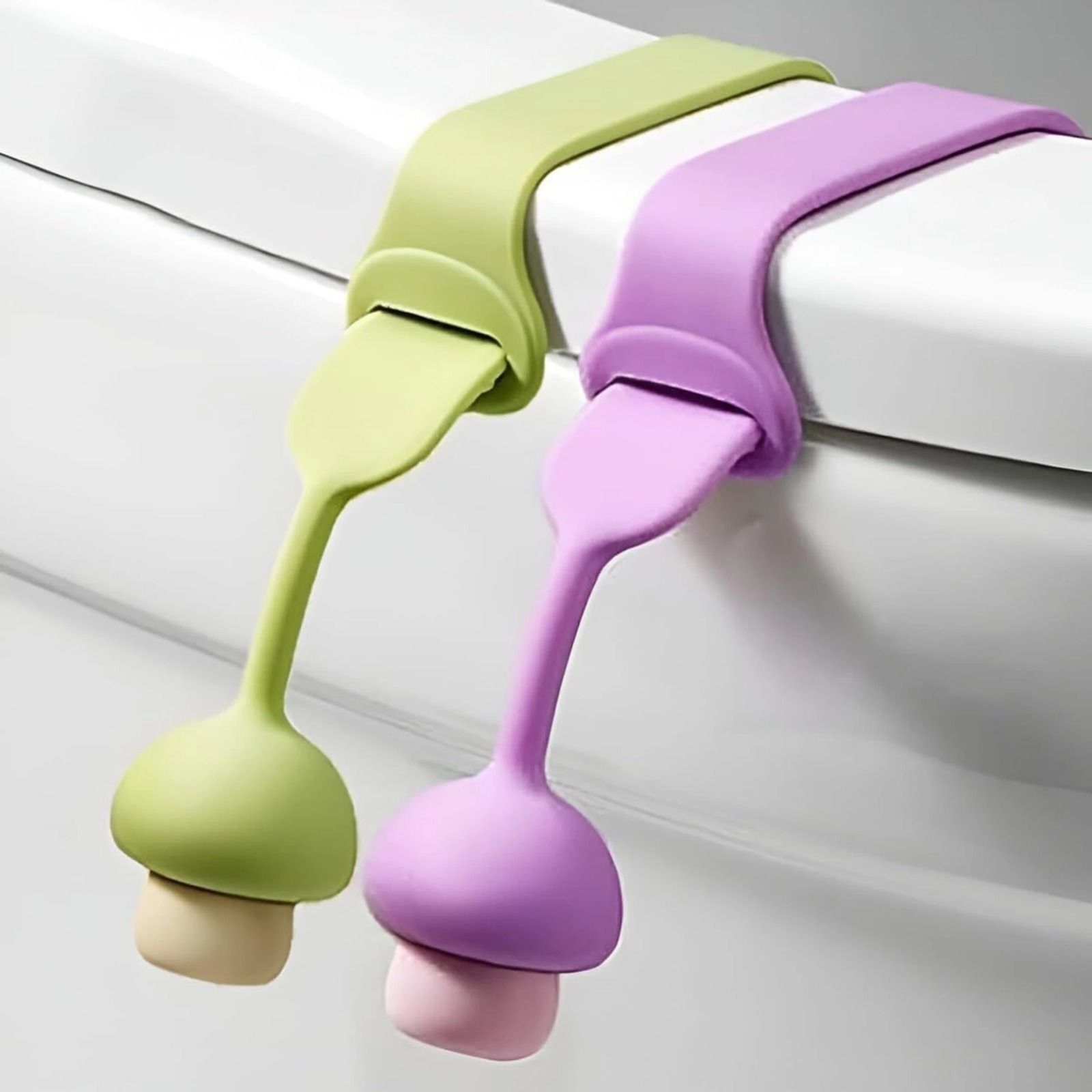 stylehub Silicone Toilet Seat Cover Lifter Clip, Multicolor, Hands-Free Custom Fit Toilet Seat Lid Lock-picture-1