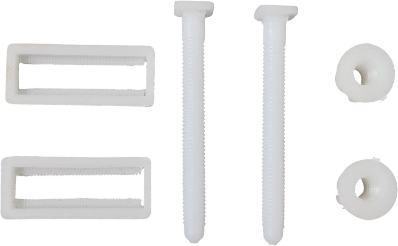 Pvc Screw Hinges Set for Wall Hung (50 mm x 23 mm) and Custom Fit Toilet Seat Lid Lock-image-49