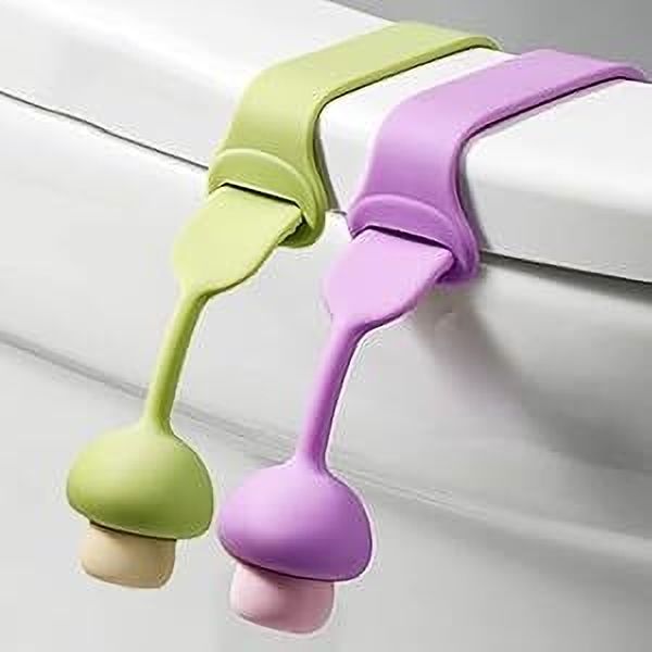 meeto Silicone Toilet Sheet Lifter Handle|| Adhesive Fit Toilet Seat Lid Lock-picture-15