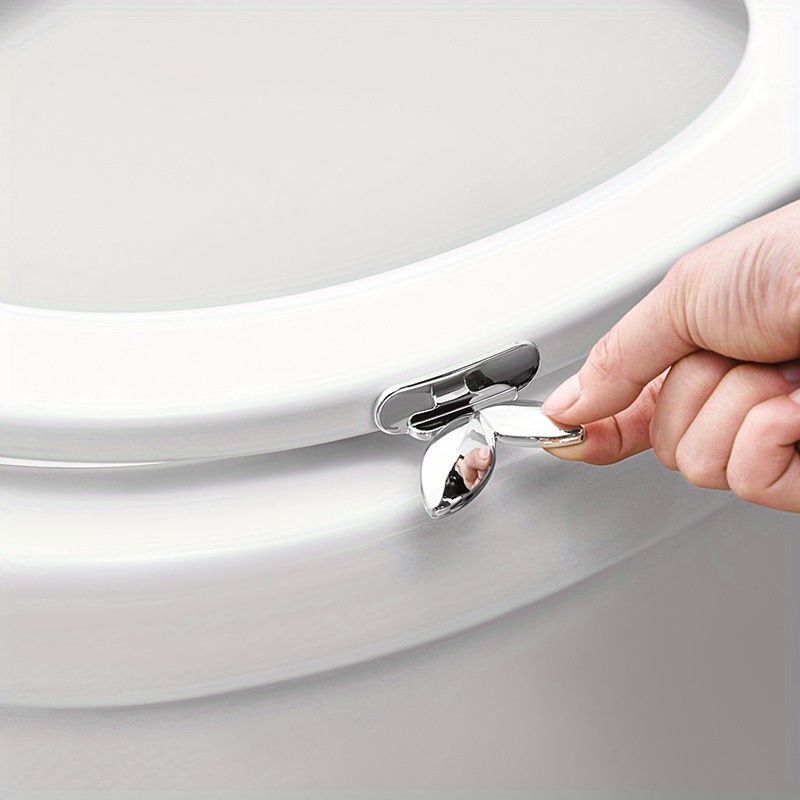 1Pc Toilet Lid Lifter, Self Adhesive Avoid Touching Handle Bathroom Gadget Adhesive Fit Toilet Seat Lid Lock