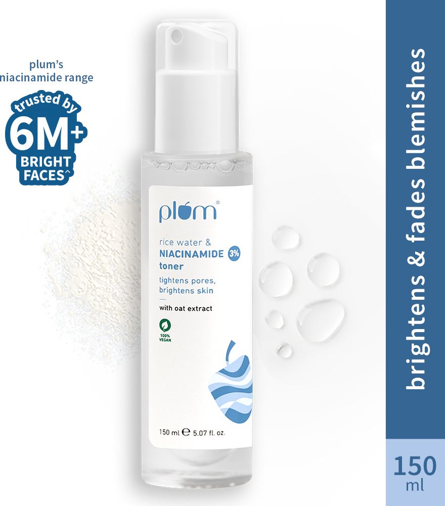 3% Niacinamide & Rice Water Alcohol-Free Toner, Tightens Pores, Brightens Skin Men & Women-image-6