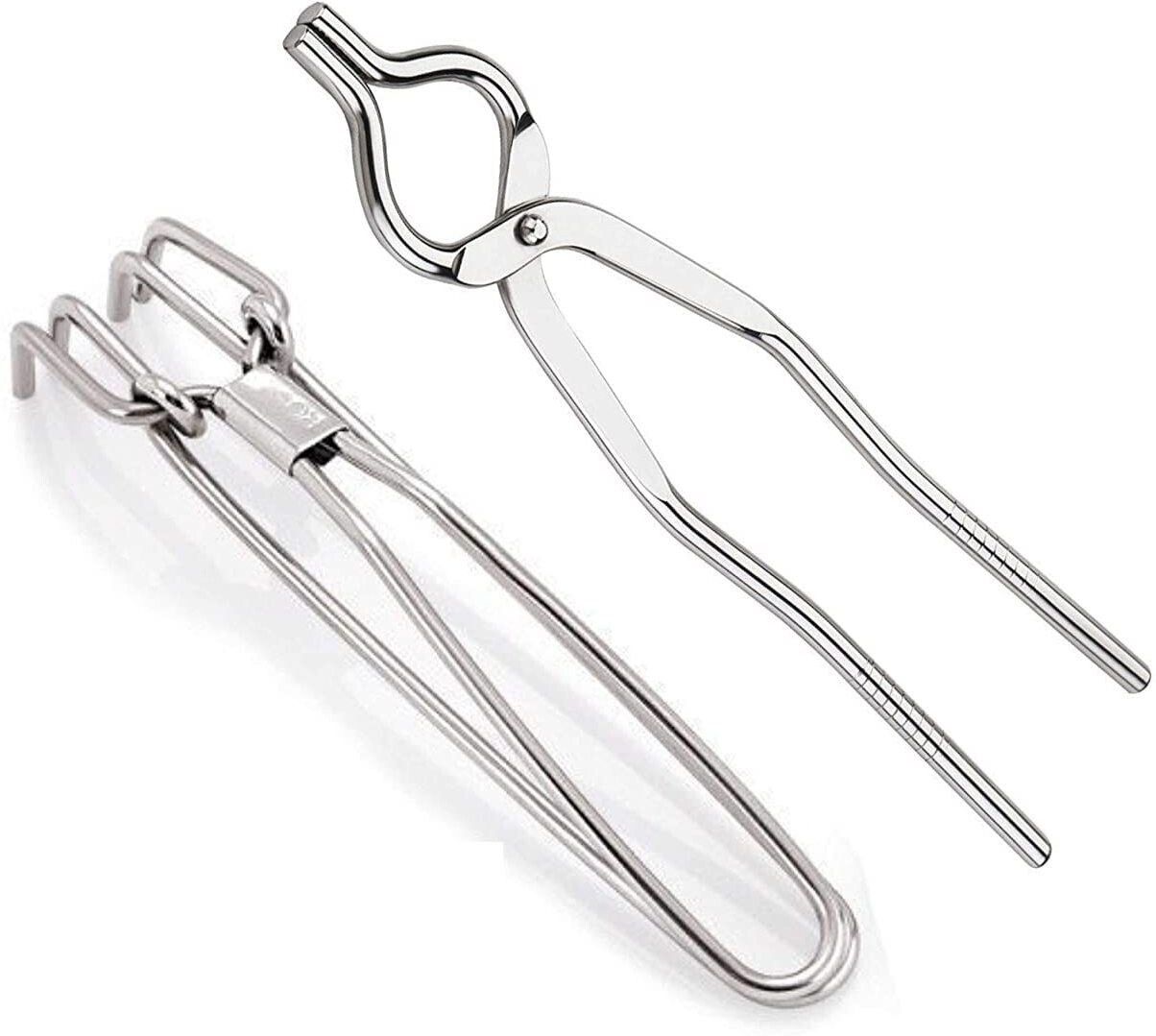 tong004 Stainless Steel tong(2pcs), Pakkad,Sandasi,Wire Tong,holder,pincers cooking tool 25 cm Serving Tong Set-image-26