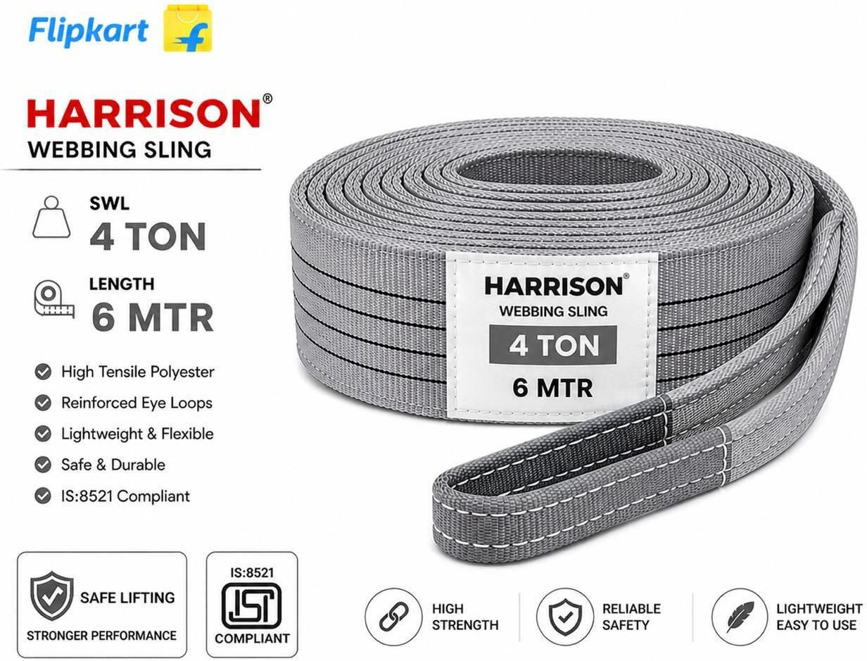 LIFTING BELT SLINGS POLYESTER FLAT (4 TON - 6 MTR) HARRISON Tool Belt-picture-22