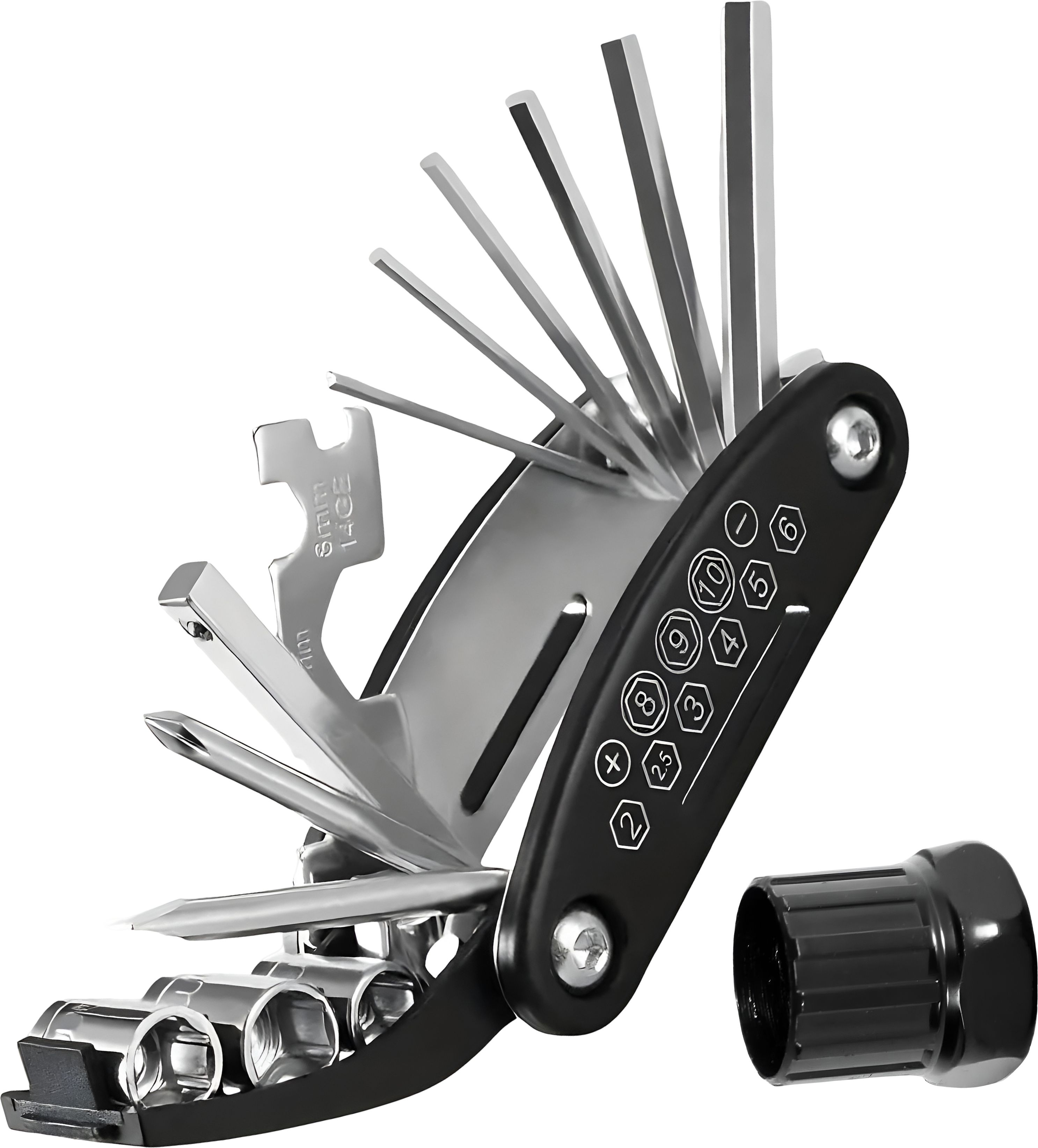 razaiq 16 in 1 Multi-Purpose Cycle Tool Kit with Bicycle Freewheel Remover, Allen Keys Cycling Spoke Wrench for MTB, Road Bike, Hybrid, BMX Repair & Maintenance Tasks-picture-24