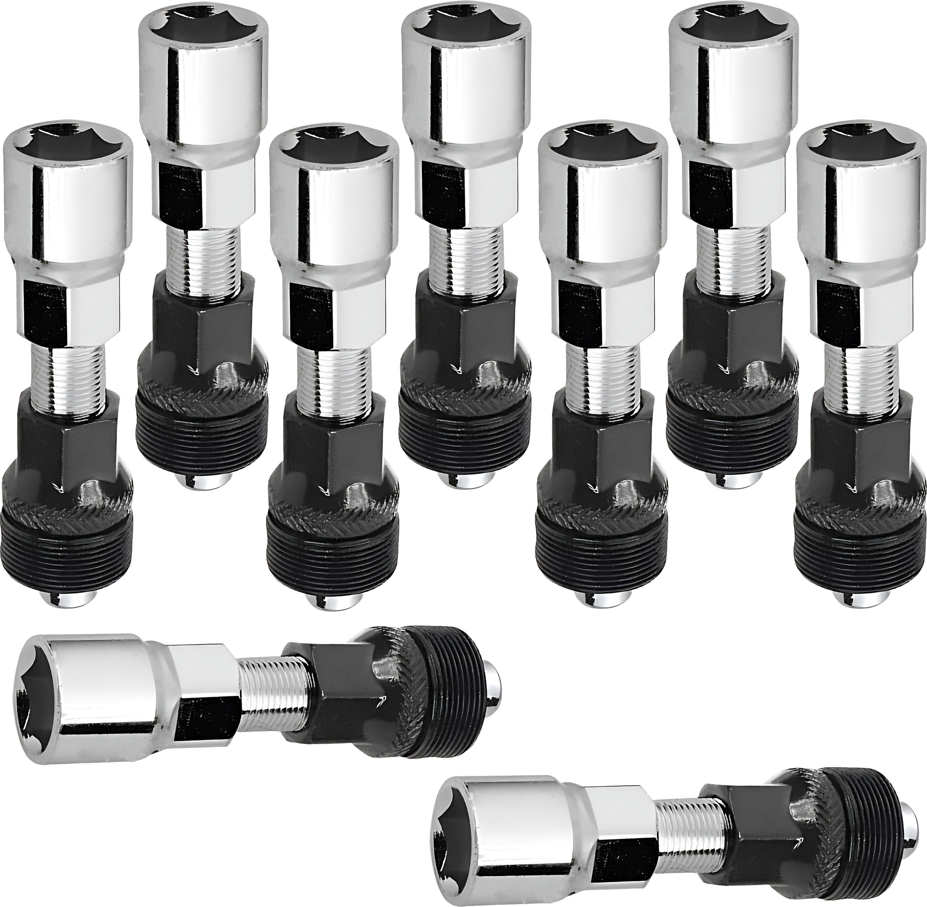 9PC Premium Bicycle Bottom Bracket Removal Kit, Carbon Steel Crank Puller Cycling Tool for Mountain, Road, Hybrid, BMX & Touring Bicycle Repair Workshop-image-26