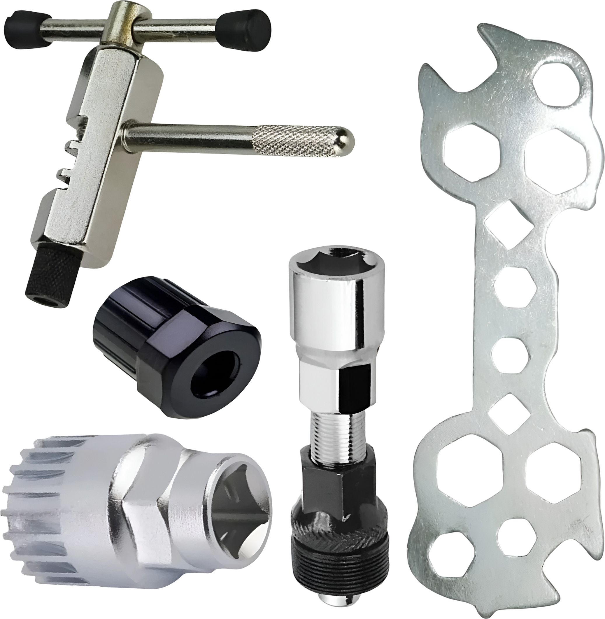 razaiq Bike Maintenance Kit with Chain Breaker, Crank Puller & Spoke Tool Cycling Multi-Function Bicycle Repair Tool Kit with Chain Breaker, Crank Puller, Bottom Bracket Remover & Spoke Wrench Set for MTB, Road, BMX & Hybrid Bike Maintenance Kit-picture-11