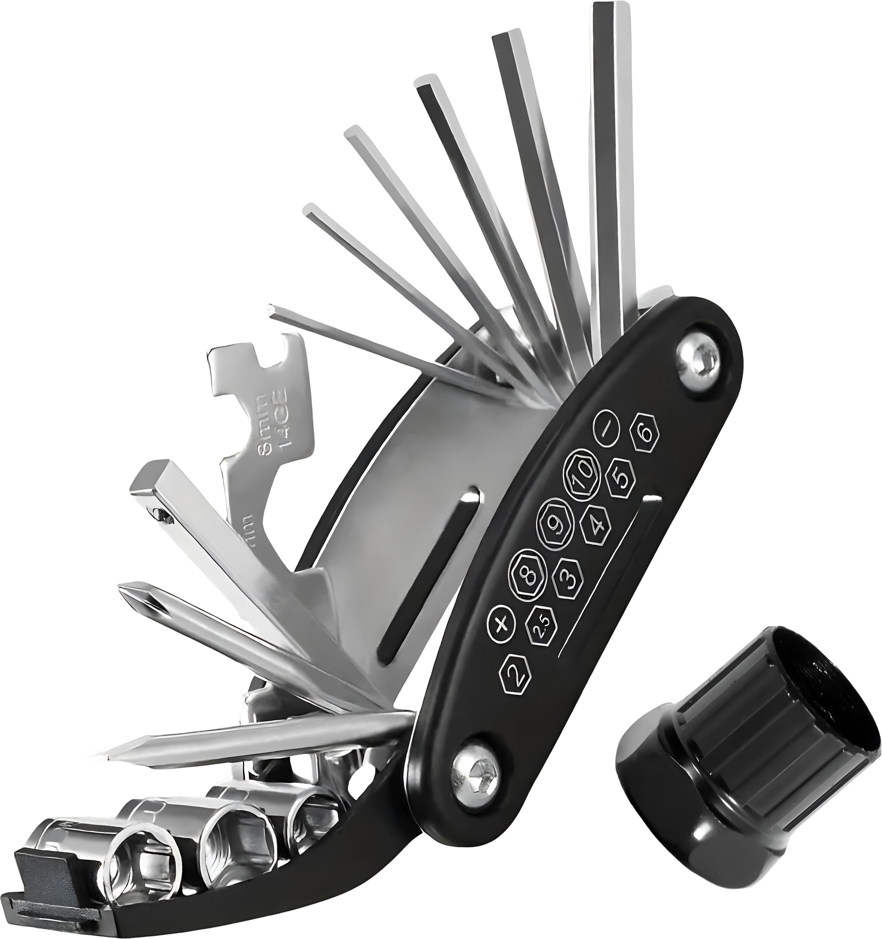 razaiq 16 in 1 Bike Repair Tool Kit with Bicycle Freewheel Removal Tool, Spoke Wrench Cycling Allen Key Set for Mountain Bike, Road Cycle, BMX & Hybrid Bicycle Maintenance-picture-13