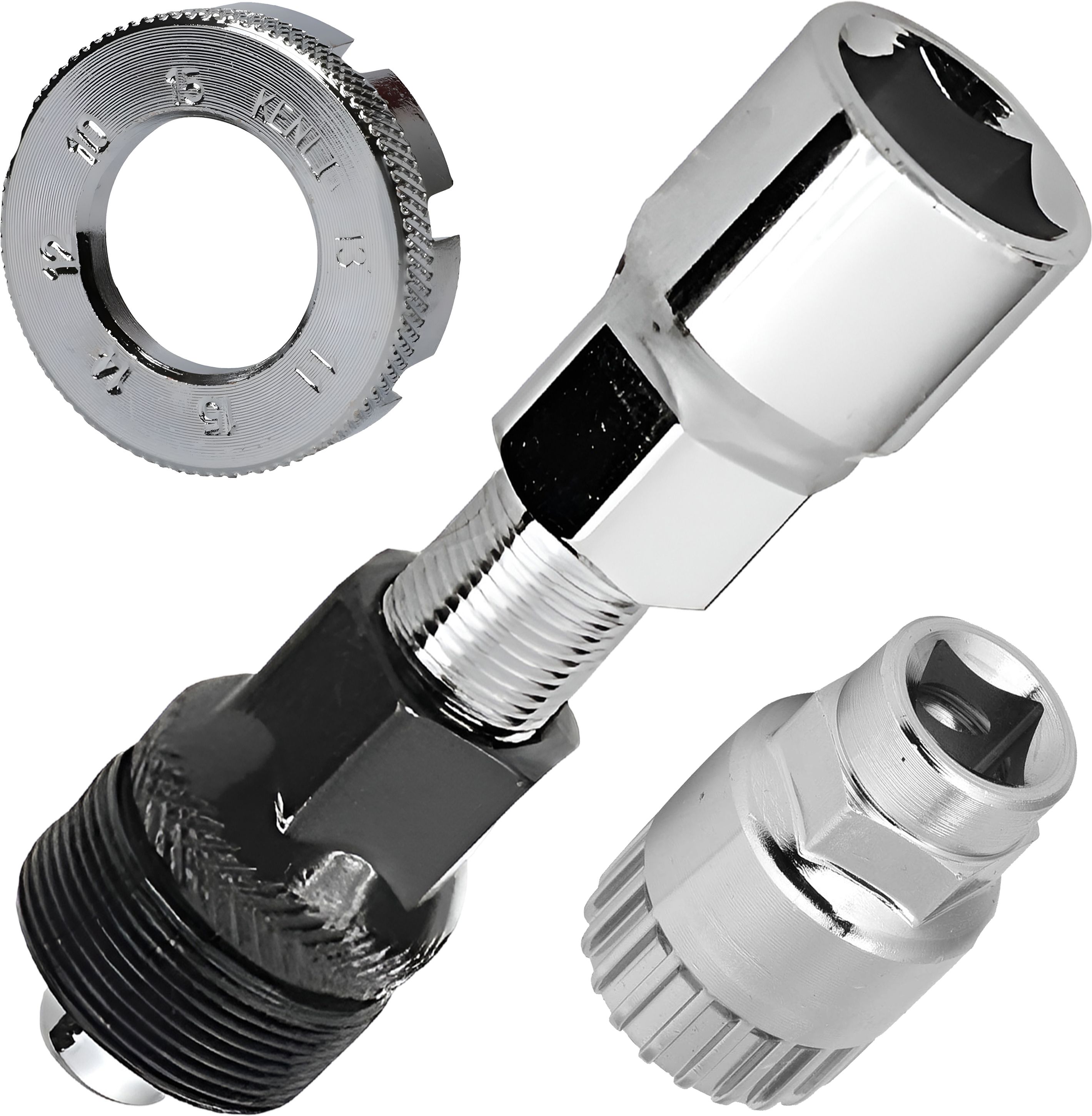 Cycle Bottom Bracket Tool Kit with Professional Crank Puller Extractor, 8 Cycling Way Spoke Nipple Wrench for MTB, Road Bike and Hybrid Bicycle Repair-image-38