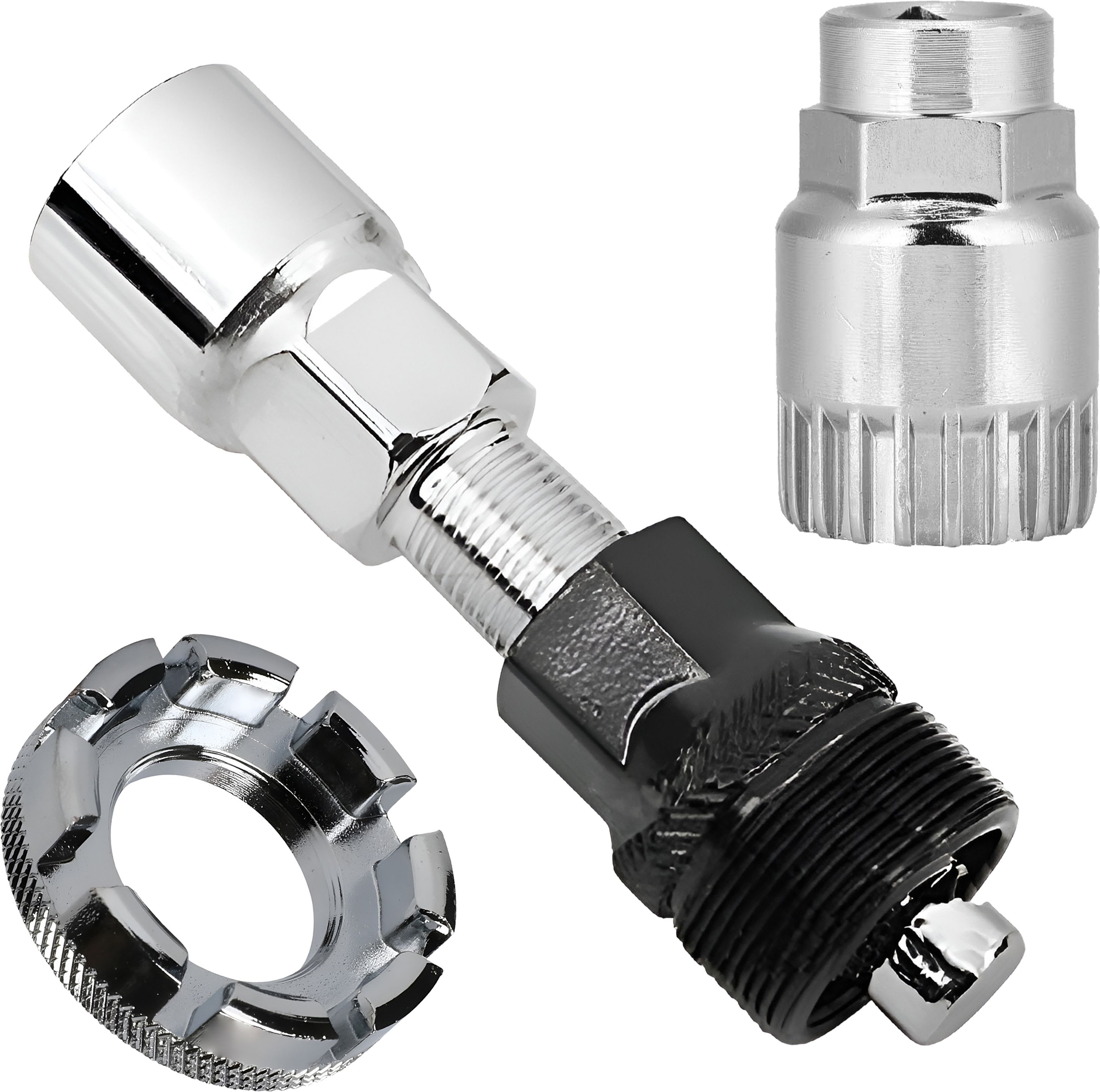 Universal Bicycle Bottom Bracket Removal Tool with Crank Puller Extractor Cycling & 8 Way Spoke Nipple Key for MTB, Road Bike, BMX and Hybrid Cycle-image-34