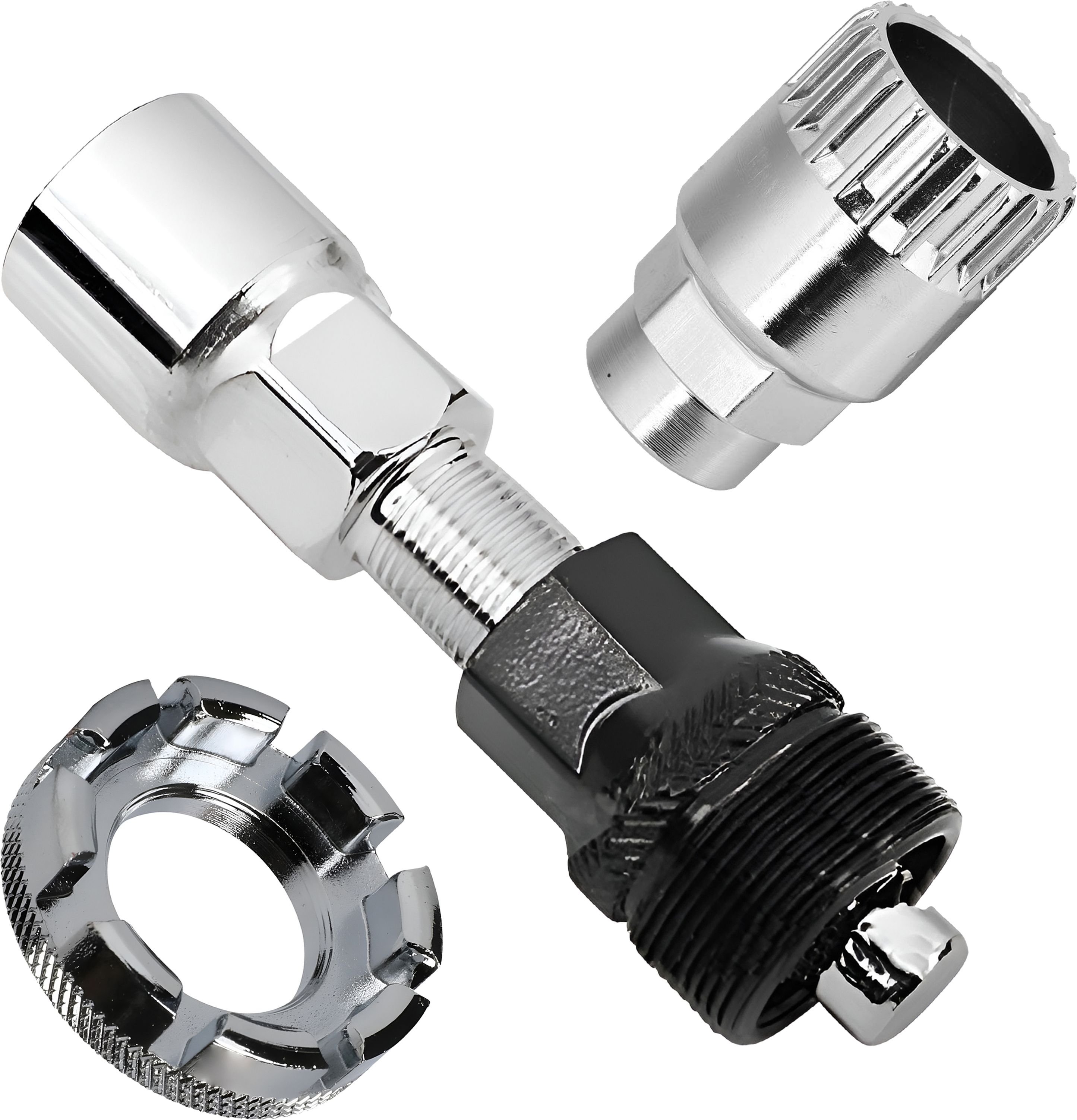 Heavy Duty Bike Bottom Bracket Removal Tool Kit with Crank Puller Cycling Extractor & 8 Way Spoke Nipple Wrench, Bicycle Repair Tool for MTB,-image-44