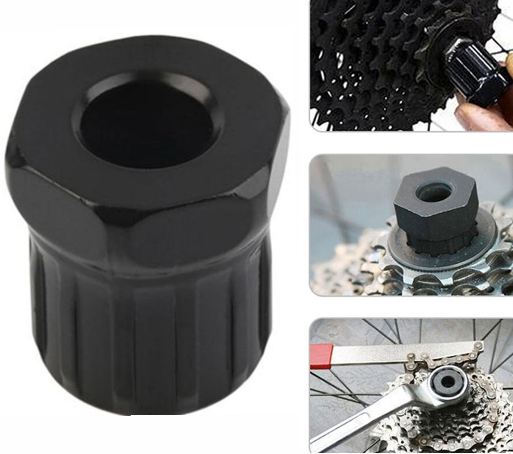 Bicycle Flywheel Freewheel Locking Remover Bike Repair Tool Alloy Steel (Black) Cycling Cycle tool-image-15
