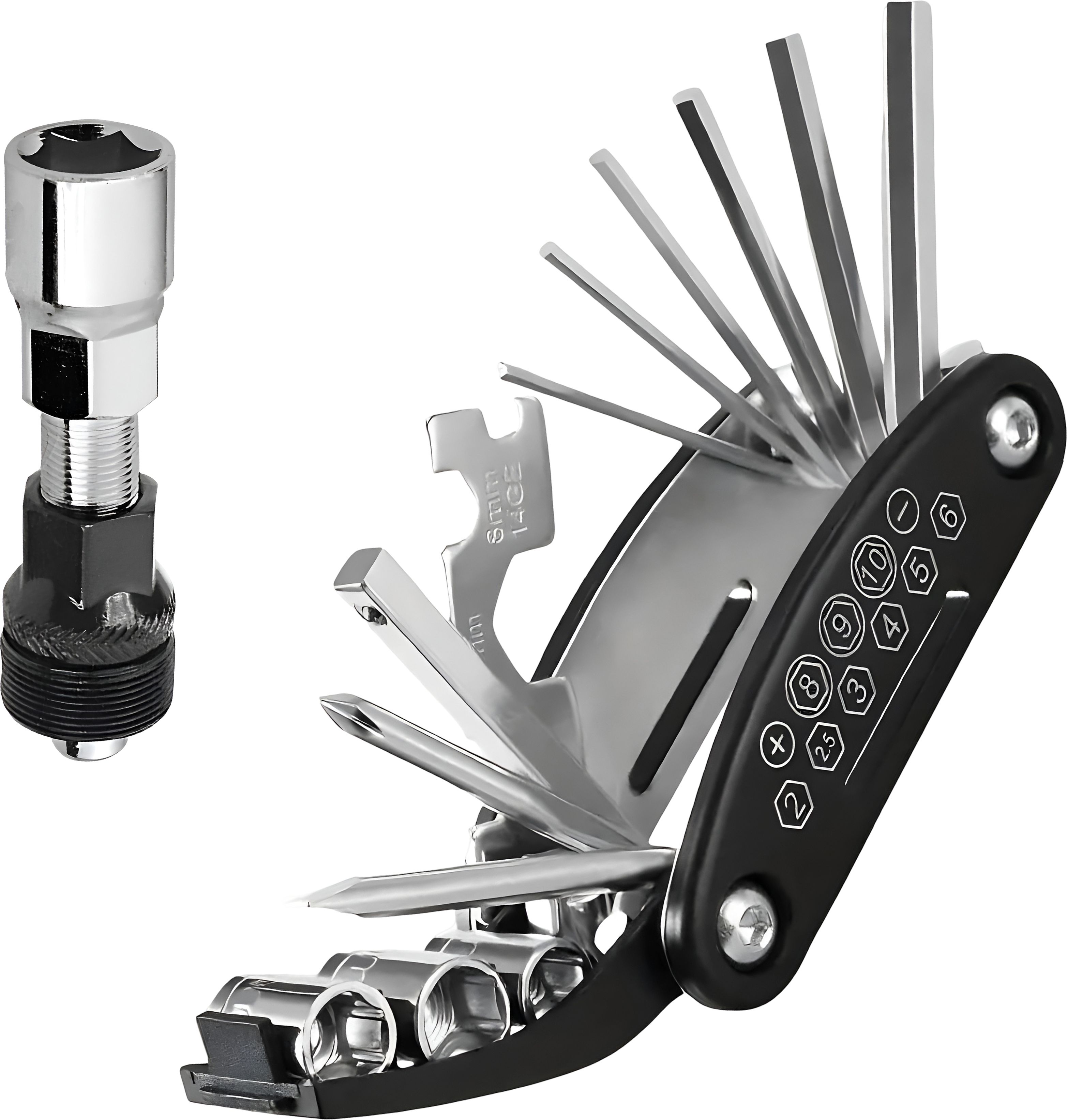 razaiq 16 in 1 Bicycle Tool Kit with Crank Puller, Bike Multi Tool, Allen Key Set, Cycling Spoke Wrench, Bottom Bracket Removal Tool for Cycle Repair, Maintenance-picture-24