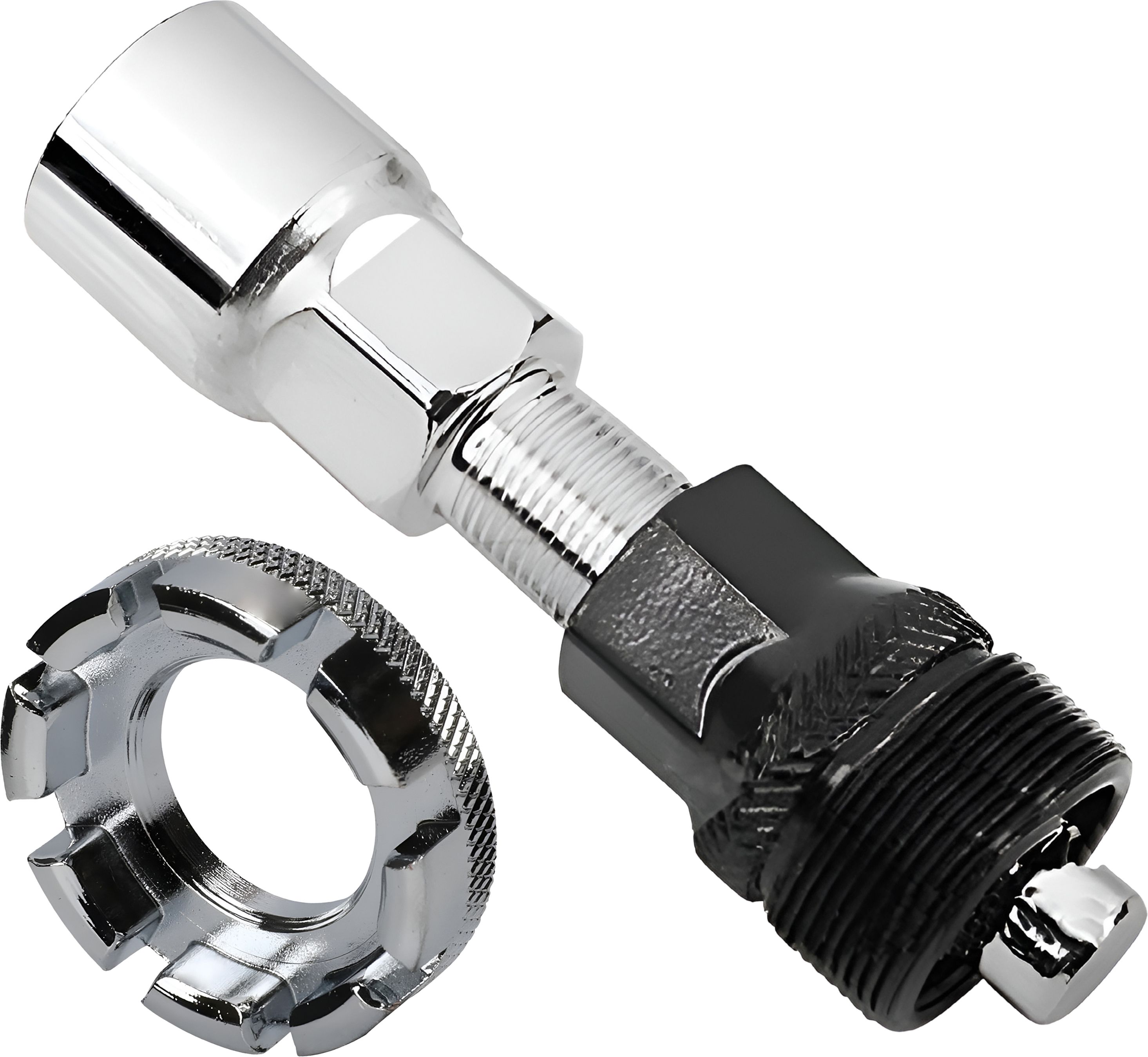 Bicycle Bottom Bracket Remover with Crank Puller and 8 Way Spoke Nipple Cycling Key, Carbon Steel Tool for Mountain, Road & Hybrid Bicycle Repairs-image-7