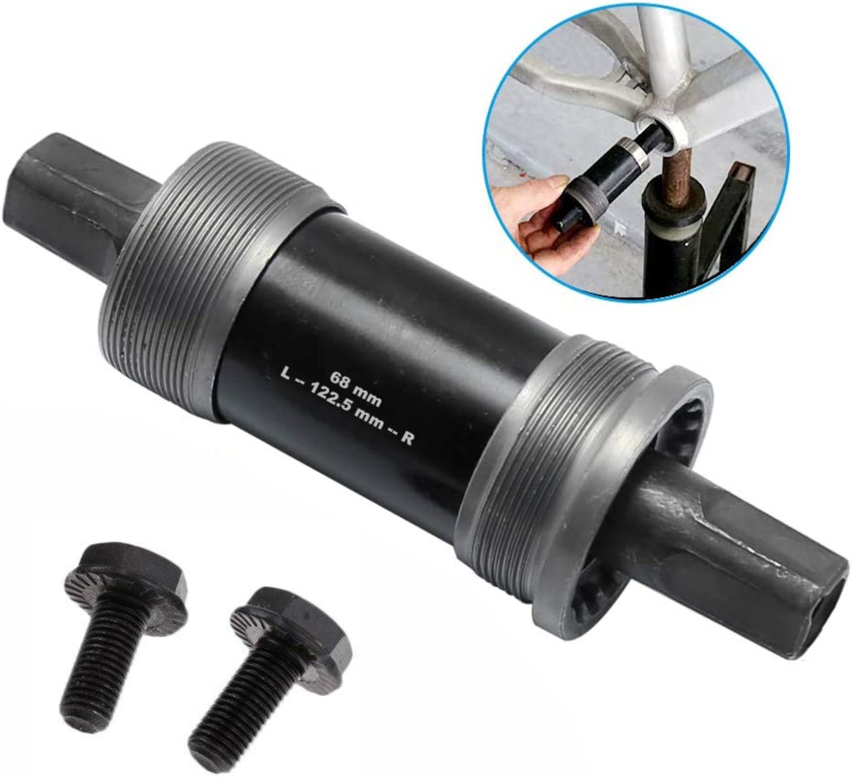 dstechbar Bicycle Square Bottom Bracket Sealed Cartridge Bearing Cycle Spindle Crank Cycling Bottom Bracket-picture-10