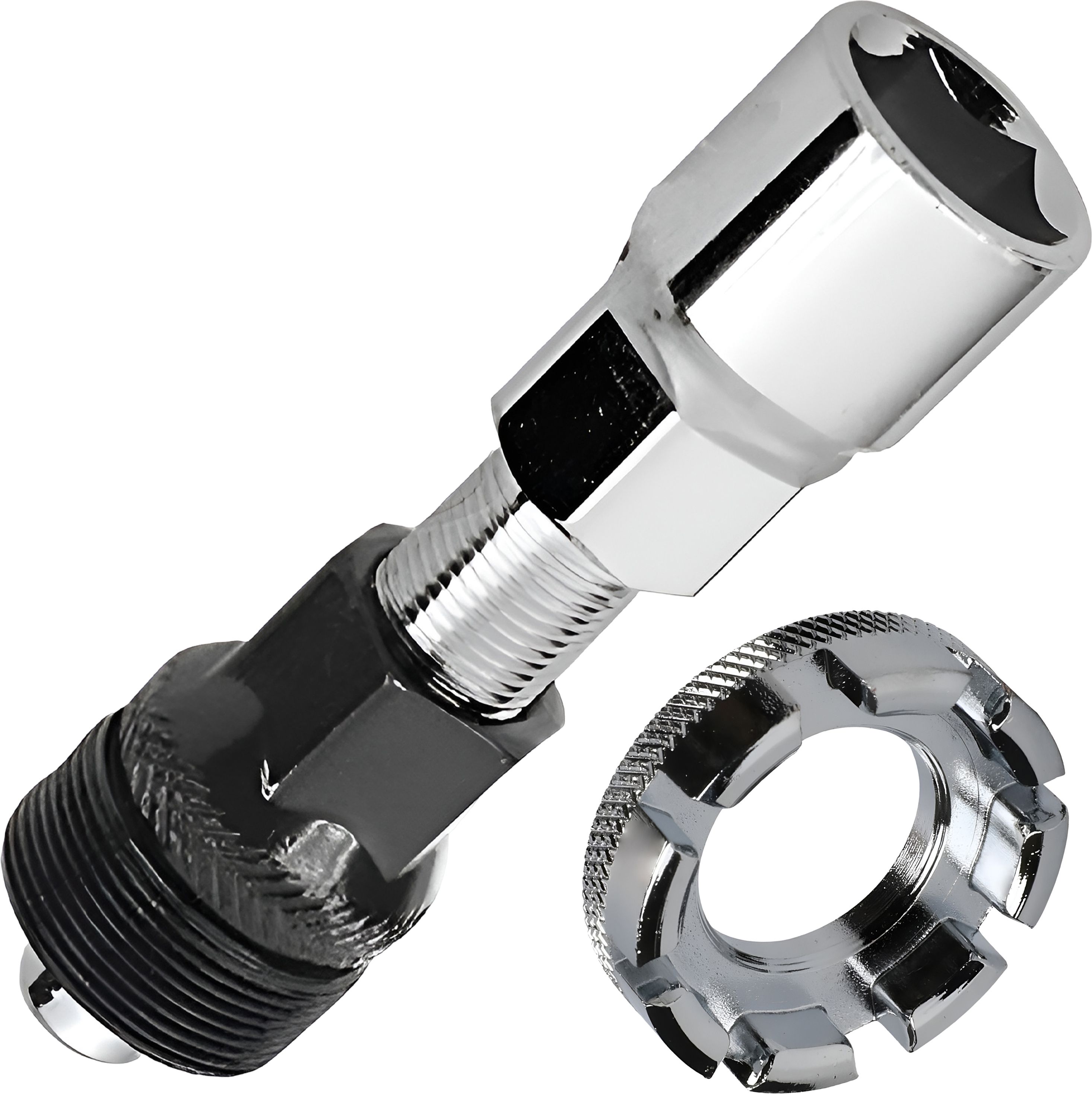 razaiq Heavy Duty Bicycle Crank Puller Bottom Bracket Removal Tool with 8 Way Spoke Cycling Nipple Key for Mountain, Road, BMX & Hybrid Bicycle Workshop Repairs-picture-23