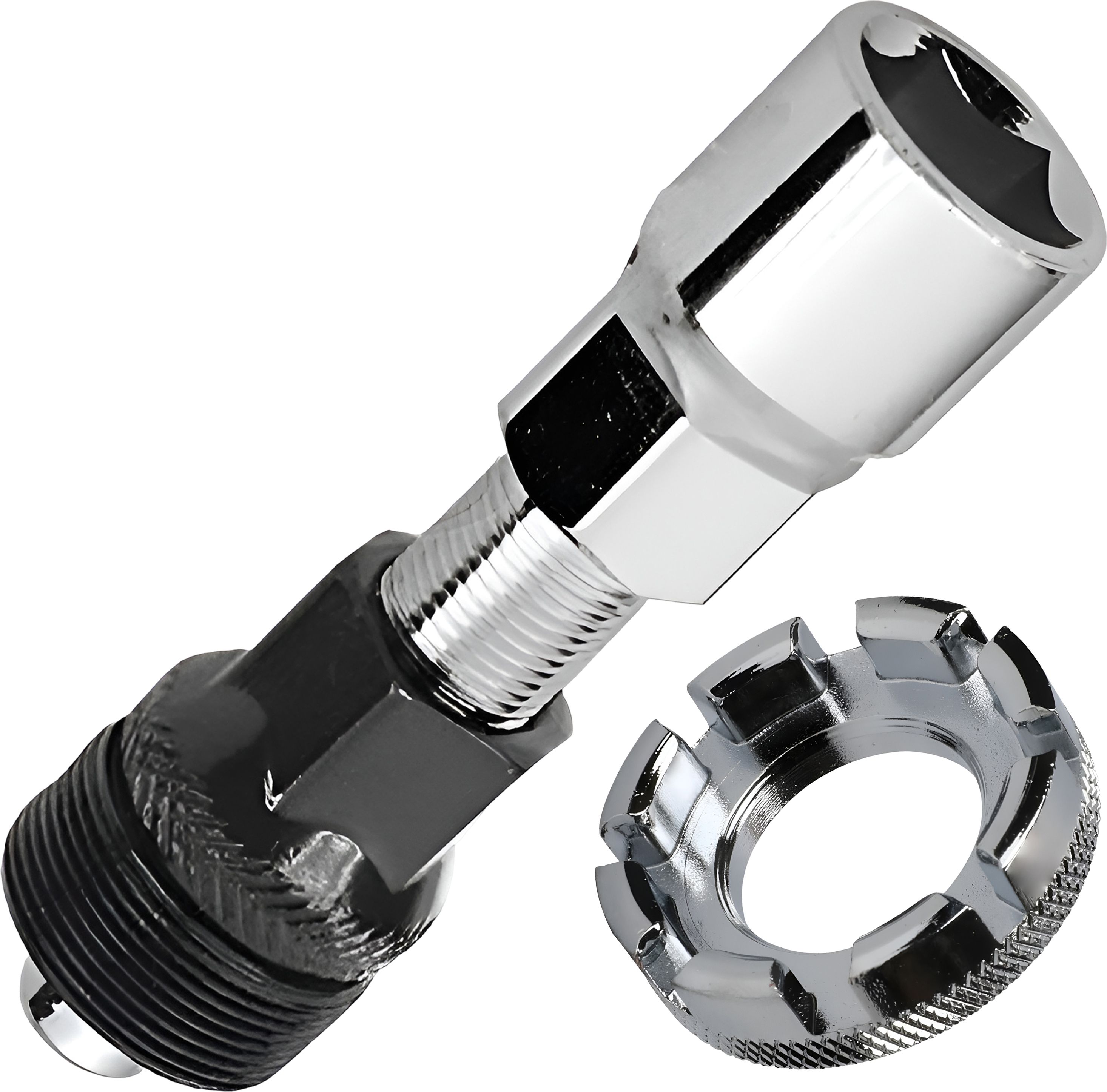 razaiq Professional Bicycle Crank Extractor Bottom Bracket Remover with 8 Way Cycling Spoke Nipple Key for MTB, Road Bike, BMX, Hybrid & Touring Bicycle Repair-picture-42