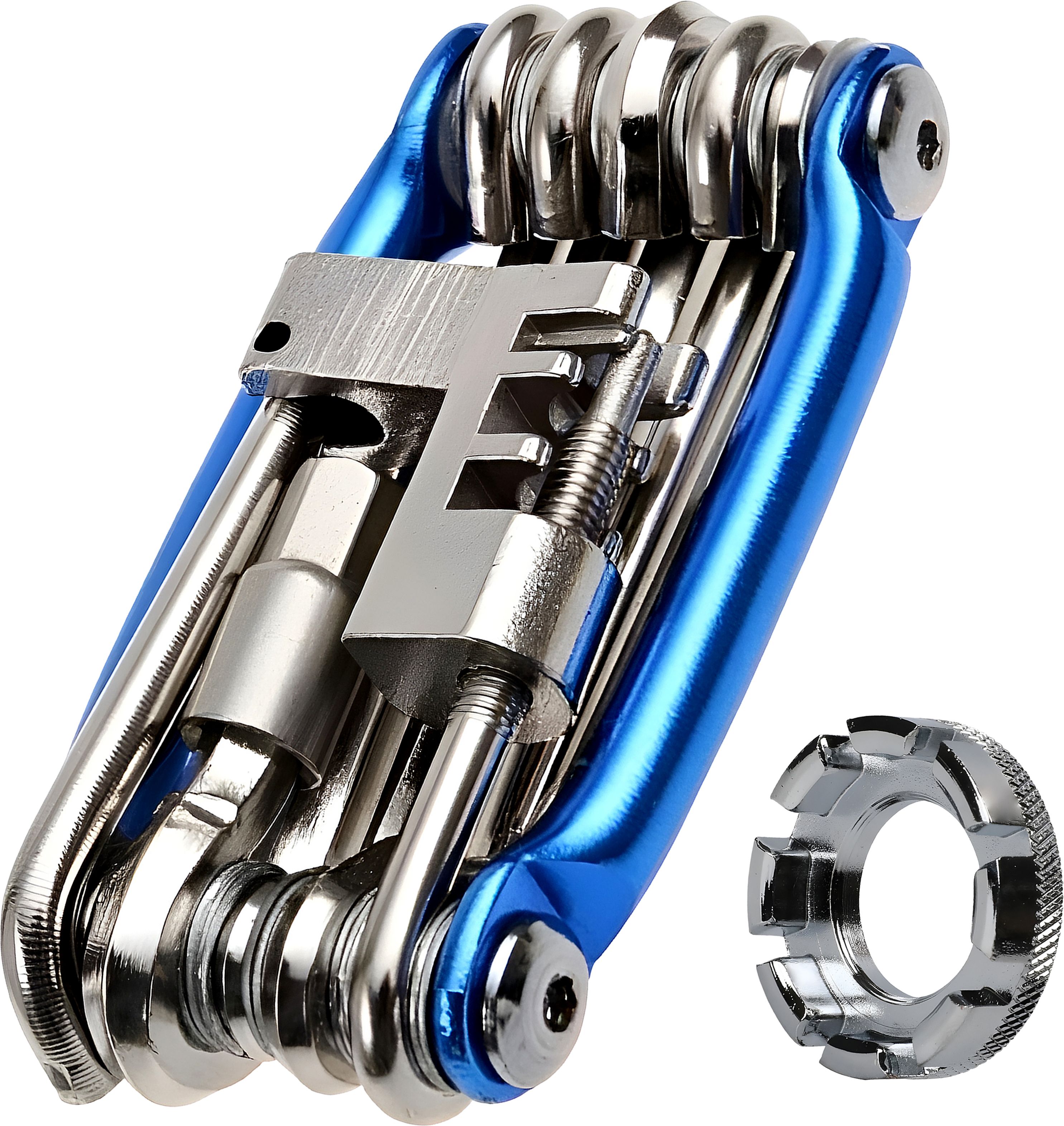 razaiq Carbon Steel 11 in 1 Cycle Tool Kit with Imported Fixed Square 8 Way Spoke Cycling Nipple Key, Wheel Rim Wrench, Allen Key Multi Purpose Bicycle Repair Too-picture-32