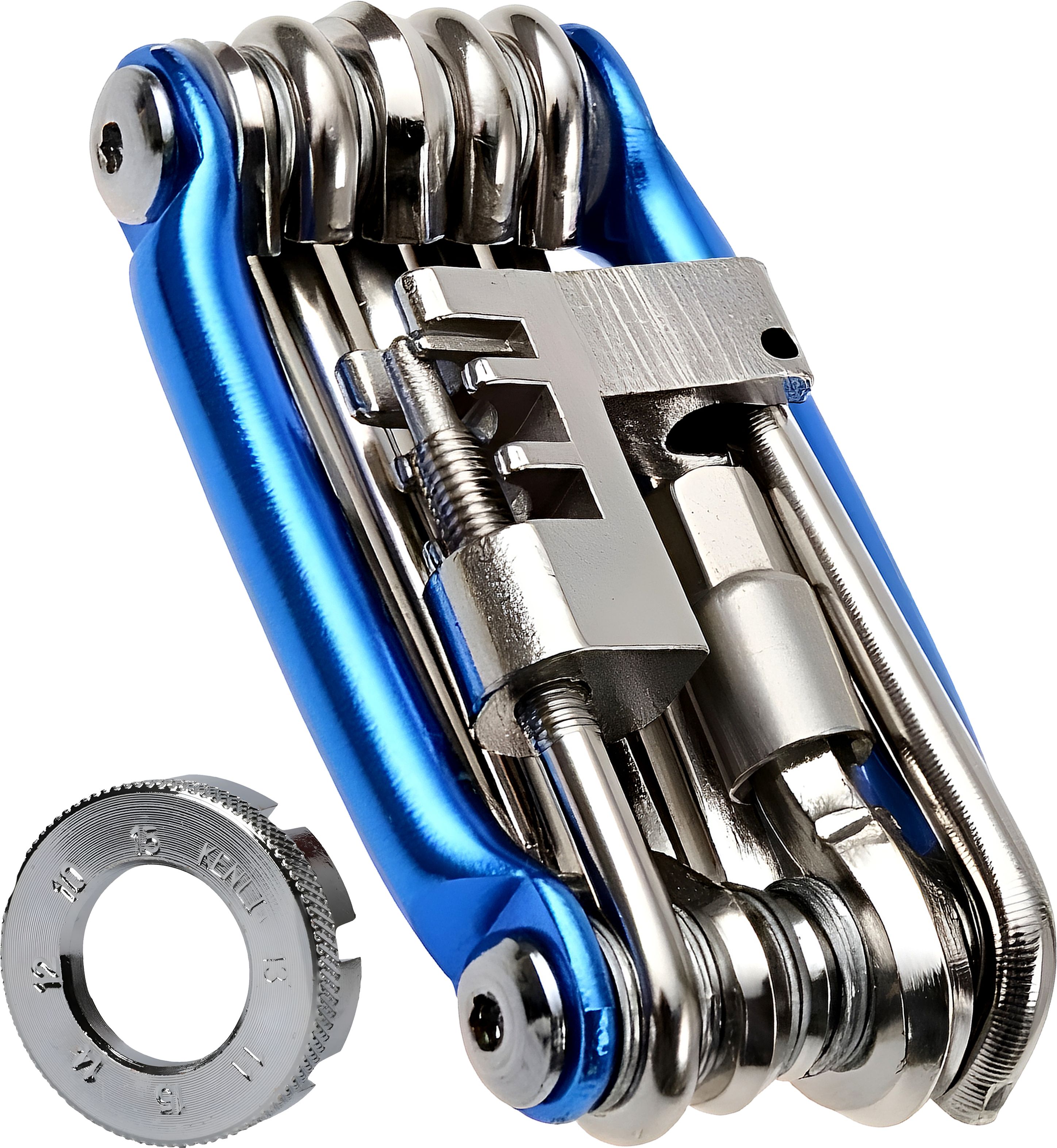 razaiq Carbon Steel 11 in 1 Bicycle Multi Tool Kit with Imported 8 Way Spoke Nipple Cycling Key, Fixed Square Wheel Rim Wrench, Allen Keys for MTB Road Hybrid City-picture-16